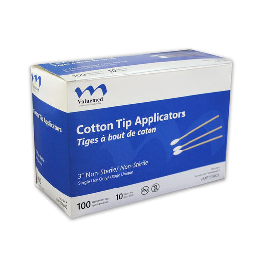 COTTON TIP APPLICATOR 3"
